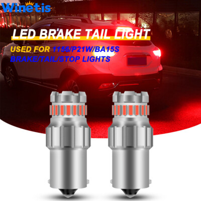 4Pcs 1156 7506 LED Red Strobe Flash Brake Stop Tail Parking Light Bulbs CANBUS e 4Pcs 1156 7506 LED Red Strobe Flash Brake Stop Tail Parking Light Bulbs CANBUS e
