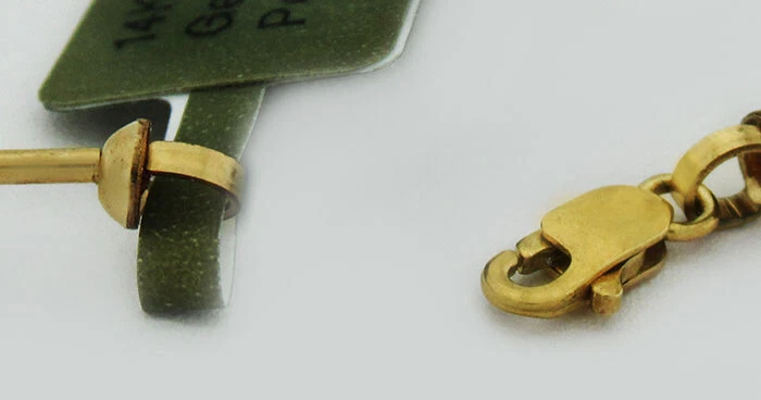 GENUINE 5 mm WHITE PEARLS BRACELET 14k GOLD ** NEW WITH TAG ** 7.5" long - Image 3 of 3