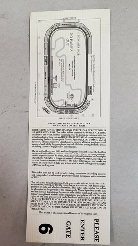 Biglietto Suite Indy 500 2008 Completo Mai Usato. Dario Franchitti Vincitore Indy 500 2007 - Foto 2 di 6