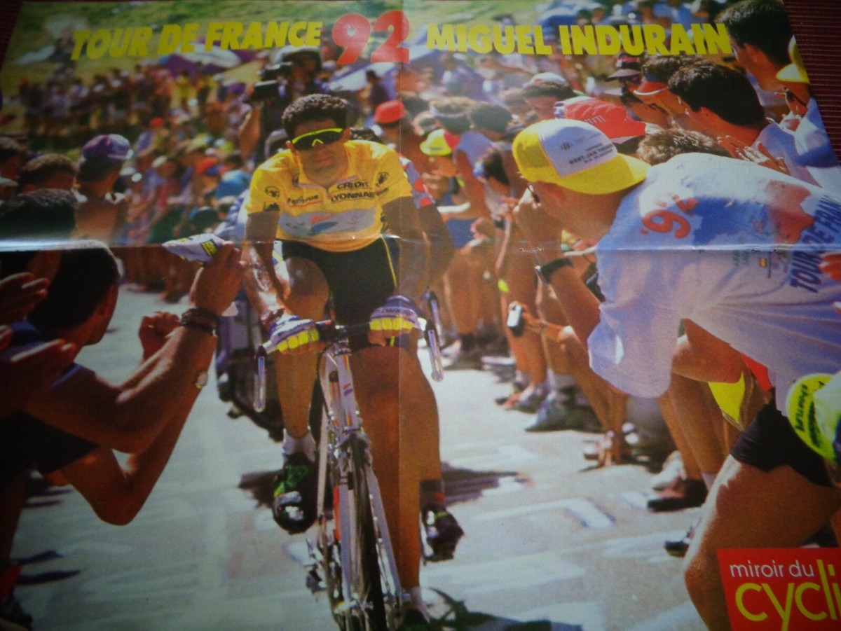 Miroir Du Cyclisme Complet Avec Poster Induraine , Tour De