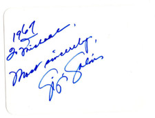 Gigi Galon Signed Card 1967 Autographed / Singer