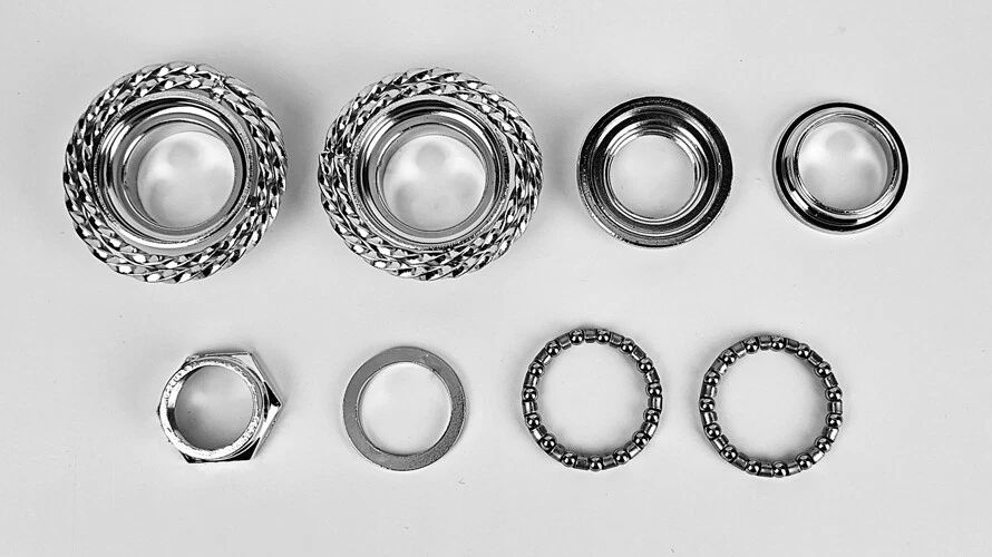 OG LOWRIDER 22.2MM BICYCLE COMPLETE DOUBLE SQUARE TWISTED BIKE HEADSET - Image 4 of 4