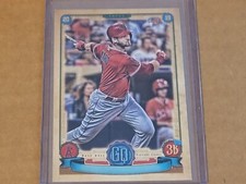 2019 Gypsy Queen #139 Taylor Ward RC Missing Nameplate SP LA Angels Nmmt 