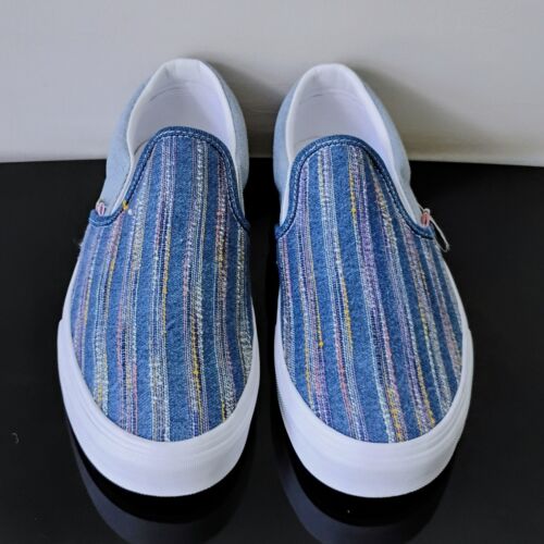 Vans Sneaker Uomo Classica Slip-On "Insieme Come Noi" Denim in Bellissima Multi - Foto 3 di 12