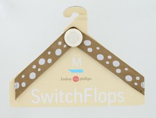 Lindsay Phillips SwitchFlops Straps - Stella - Tan with Dots - Medium 7-8