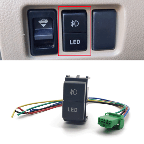 5-Wire Car LED Fog Light Switch For Nissan Patrol Titan Xterra X-Trail 2008-2015 - Picture 2 of 5