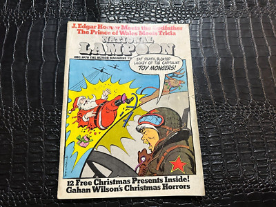 DEC 1970 NATIONAL LAMPOON vintage magazine SANTA CLAUS shot down by AIRPLANE