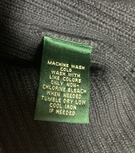 Suéter cuello simulado Lauren Ralph Lauren talla L azul marino oscuro - Imagen 10 de 10