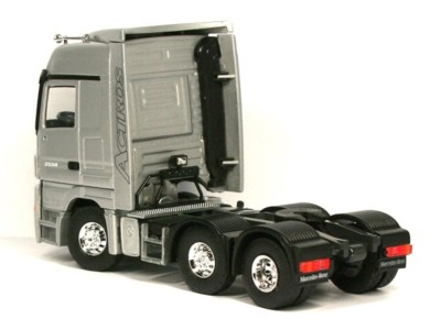 RARE MERCEDES ACTROS MP3 V8 2558 6x2 UNIT SILVER 1:50 TEKNO