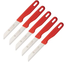 5 PACK Top Cutlery Kitchen Paring Knife 3.5" 1.4034 Steel Blade Synthetic Handle