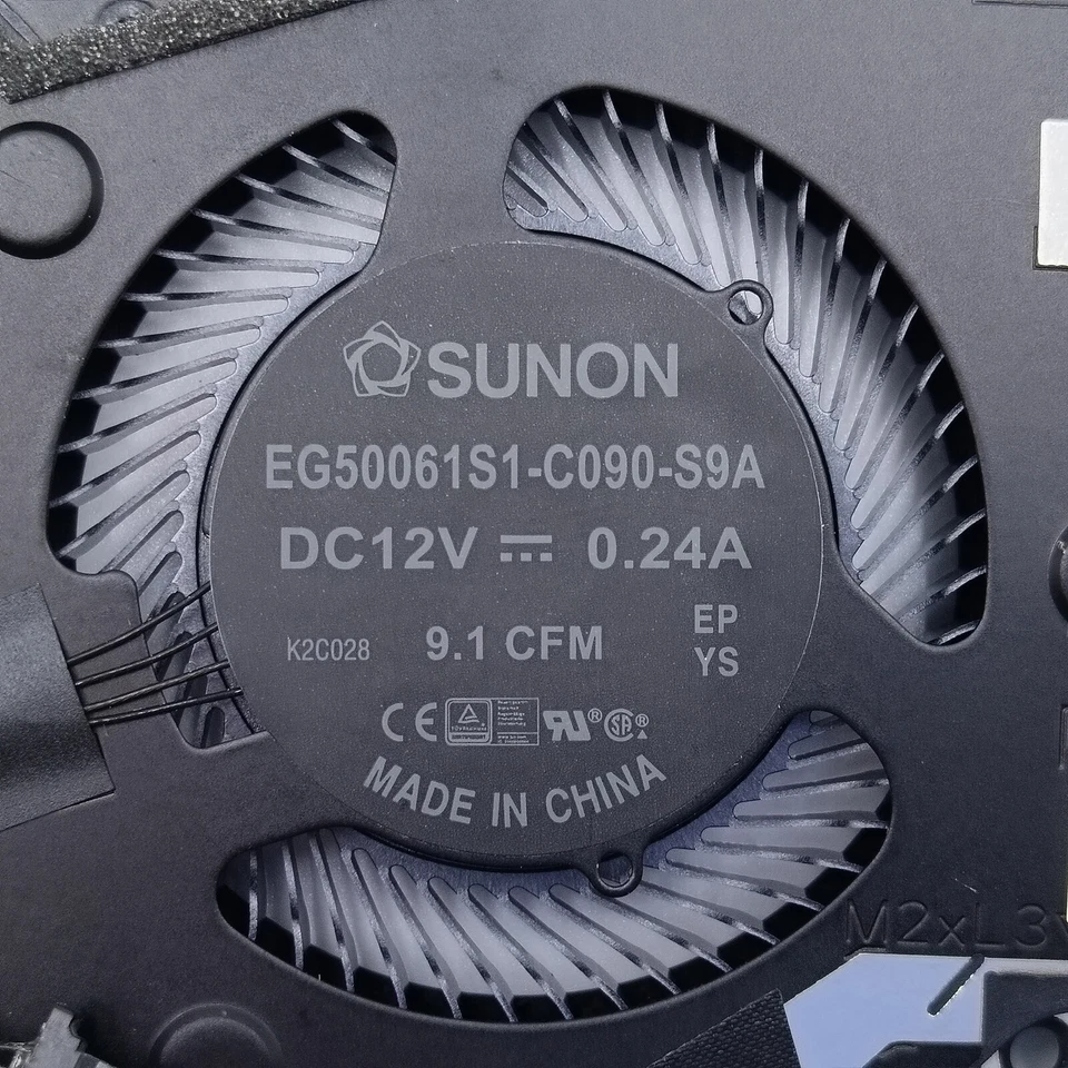 Cooling Fan EG50061S1-C090-S9A DC12V For Alienware X17 R1 0W7KC4 DC28000UJSL - Image 4 of 4
