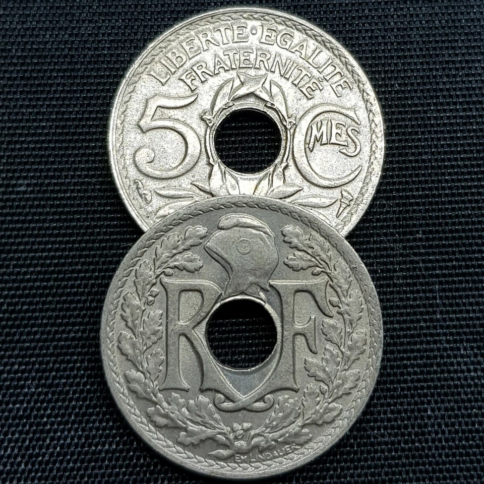 5 centimes 1917-1939 Lindauer Cupro-Nickel choisissez votre année FRANCE - Photo 1/4