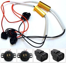 Wire Hid Resistor Canceler Error Decoder Ps24w 5202 H16 Fog Light Bulb Flicker