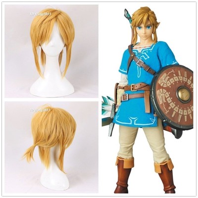 Link The Legend Of Zelda Breath Of The Wild Short Blonde Cosplay