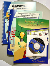 Boardmaker Windows Bundle: Guides Idea Book Tutorial CD No Software AAC