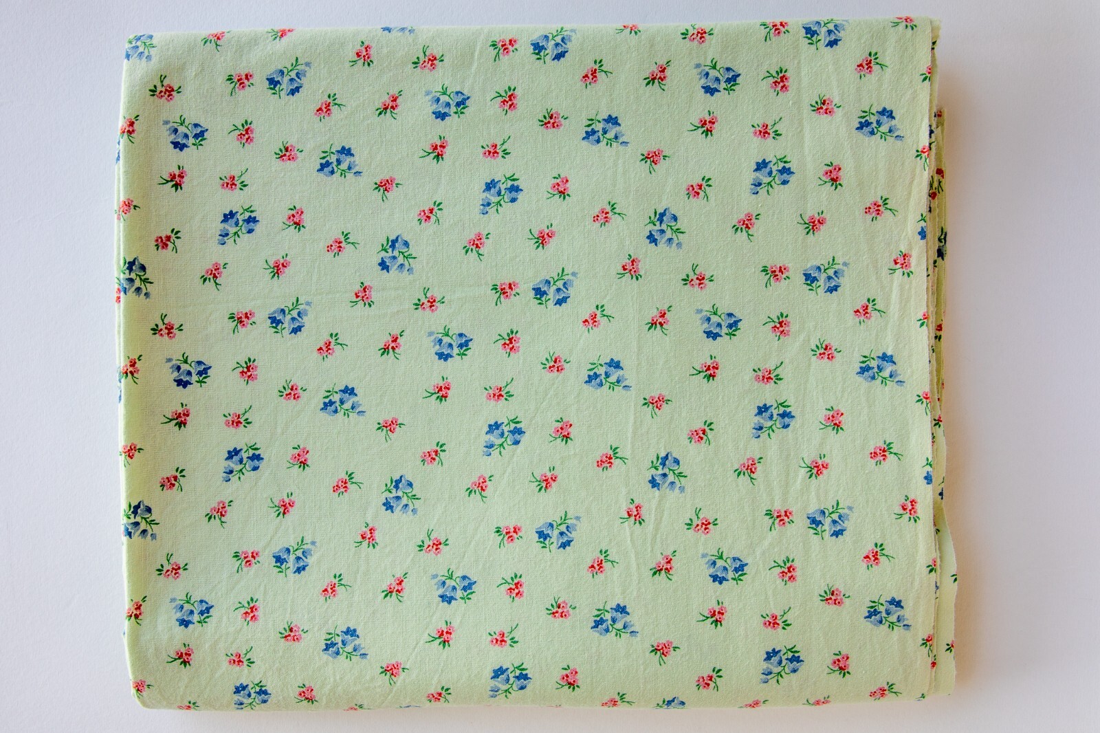 Authentic 1920s-30's Quilt/Ditsy Dress Fabric Cotton-Pale Green-Flowers 30"W-BTY
