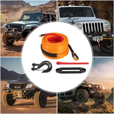 Professional Winch Cable 10.8T Capacity Abrasion Resistant Durable Safety Orange