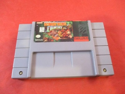 Donkey Kong Country 1 (Super Nintendo SNES) game WORKS! *doesn't save* #