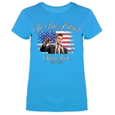 Charlie Kirk True Patriot Memorial US Flag Women's T-shirt