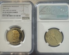 2010 S $1 NGC PF69 Ultra Cameo- Millard Fillmore 13th President Dollar Coin