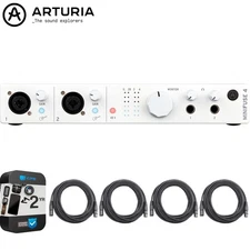 Arturia MiniFuse 4 4x Input USB-C MIDI Audio Interface w/ 2 YR Warranty Bundle