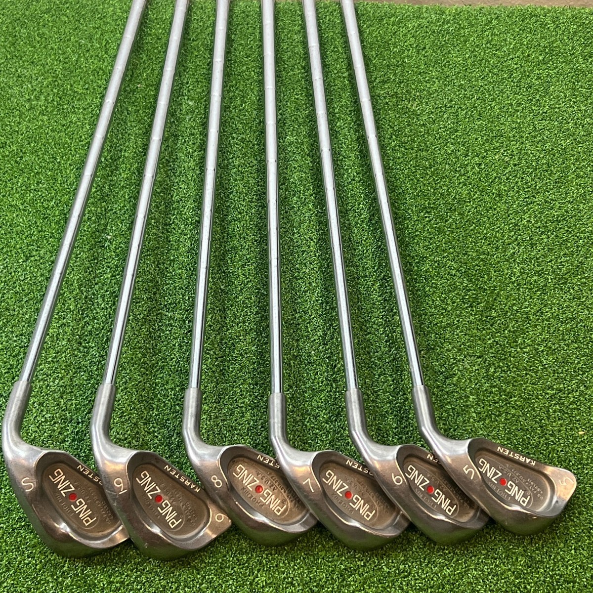 Ping ZING Karsten Phoenix Iron Set 5-SW 6 Clubs RH Red DOT Steel