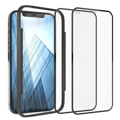 EAZY CASE 2x für Apple iPhone Glasfolie Cover Glas Schutz Display Folie Handy