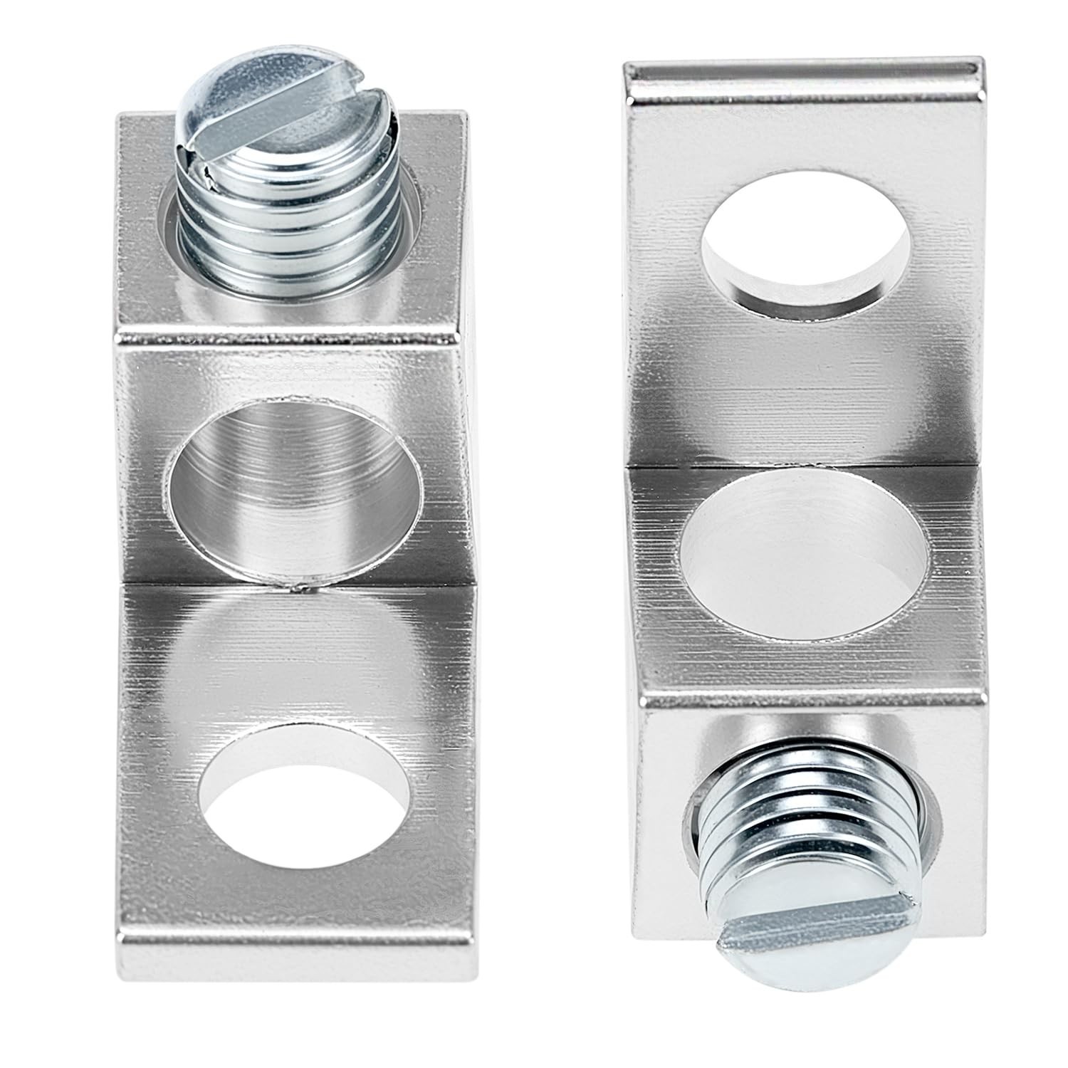 50 Pack Aluminum Mechanical Lugs Tin Plated 14-2/0 AWG Electrical Connectors Set