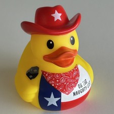 2025 Texas Christmas Rubber Duck 2.5  With Red Cowboy Hat