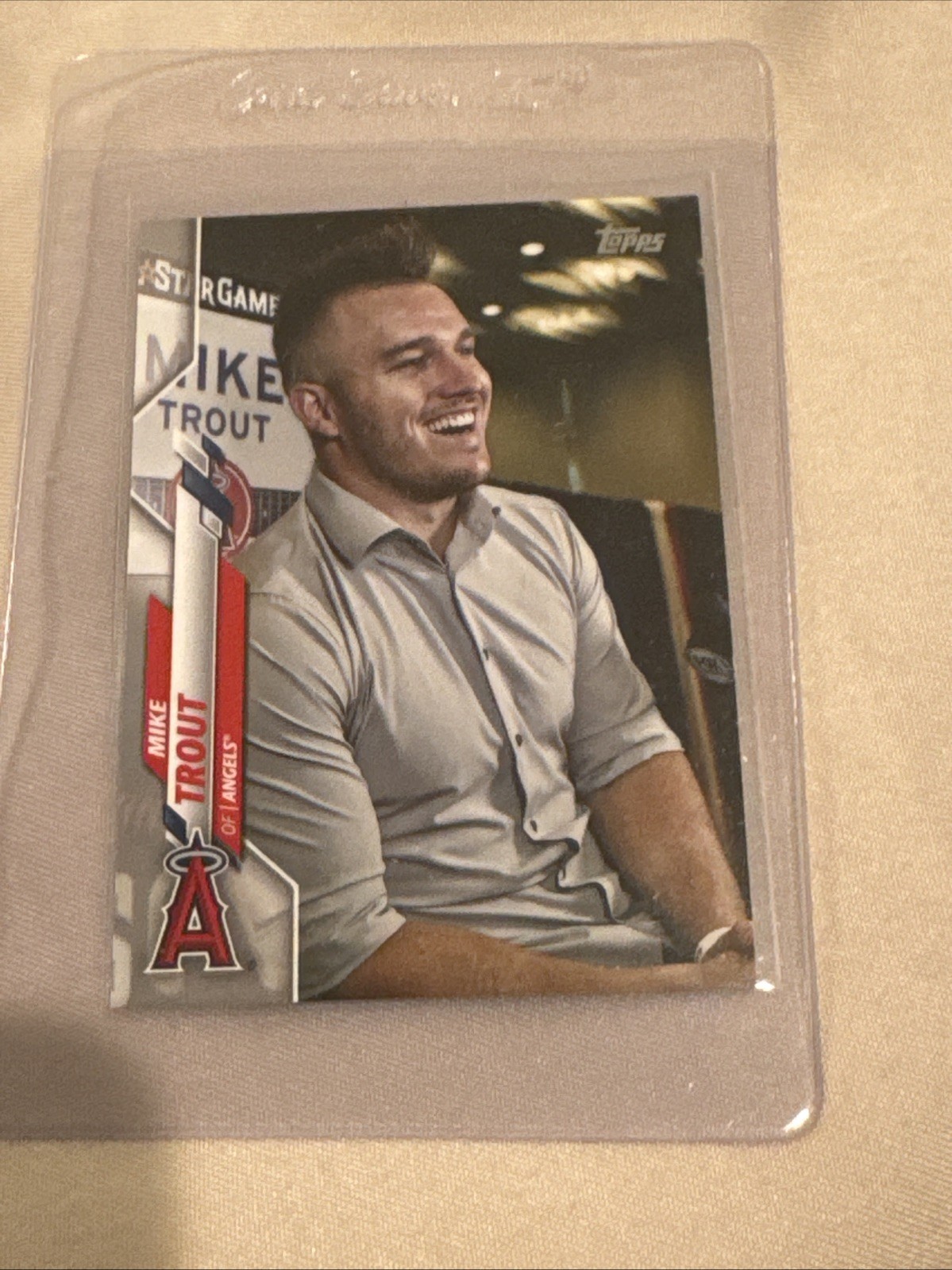 2020 Topps Update Series - SP Photo Variation Mike Trout #U-4 All-Star Press...