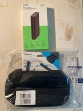 Belkin BoostCharge 4-Port Power Bank 26K, New-Sealed  Tech Accessory Pouch