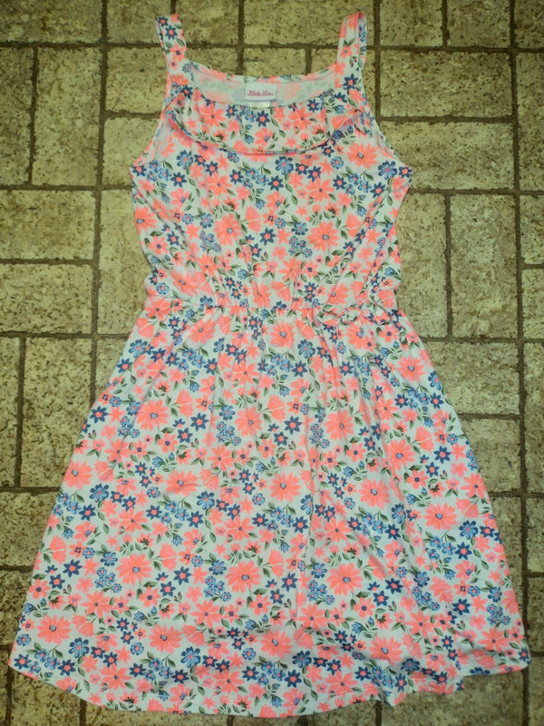 Little Lass Girl's Floral Dress. Sz. 12. Cute!