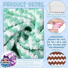 Hahafelt 5 Pcs Waterproof Guinea Pig Fleece Bedding Blankets Absorbent Guinea...