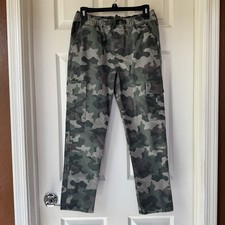 Cat  Jack Hunting/Fishing Camo Cargo Pockets Tapered Youth Boys Pants Size 14