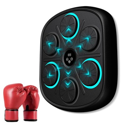 Smart Music Boxing Machine LED Electronic Wall Mounted Black OurStarry Model