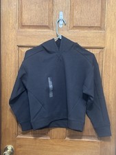 DSG Black Pullover Hoodie with Subtle Branding. Girl  s Sz M. NWT