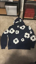 Navy Blue Denim Tears Hoodie
