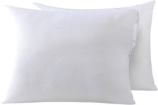 Cooling Bamboo Viscose Feather Proof Pillow Protectors with Zipper King Size Wat