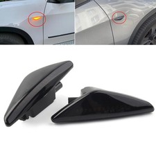 Dynamic LED Side Marker Turn Signal Light Black For BMW F25 E70 E71 X3 E72 X5 X6