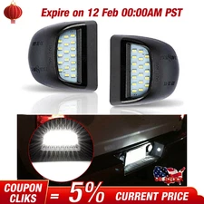 2xLED License Plate Light Assembly For Chevy Silverado GMC Sierra 1500 2500 3500