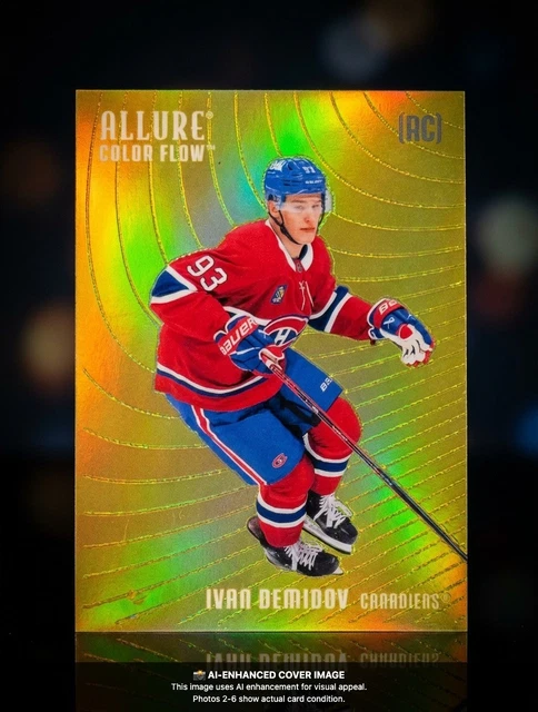 Ivan Demidov #CF-22 2025-26 Allure Color Flow Orange-Yellow Montreal Canadiens