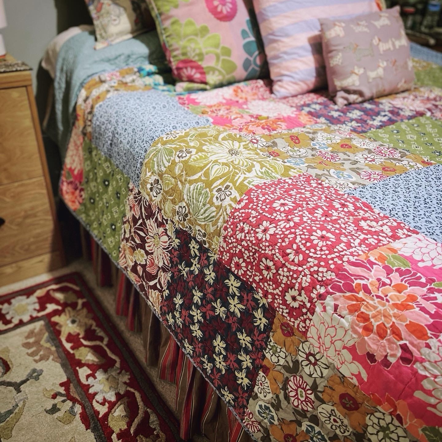 The Company Store Patchwork Quilt- Full/ Queen Perfect Condition