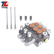 3 Spool 11GPM Hydraulic Directional Control Valve Double + Conversion Plug