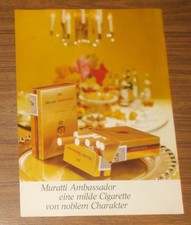 Seltene Werbung MURATTI AMBASSADOR - Milde Cigarette von noblem Charakter 1967