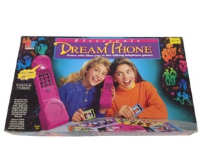 Vintage MB Electronic Dream Phone Board Game 1990s Girls Mystery Game No Battery