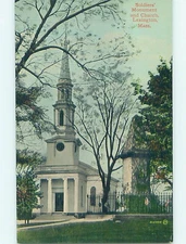 Unused Divided-Back CHURCH SCENE Lexington Massachusetts MA o/19 A8517