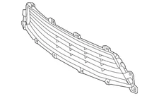 New Genuine Oem Lexus Lower Grille Part Number #53112-33150