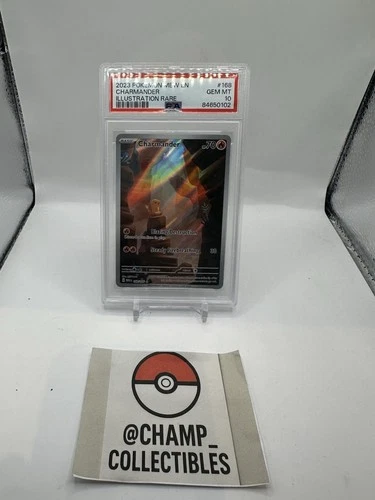 PSA 10 - Charmander (English) - 151 Illustration Rare Holo 168/165 - Pokemon