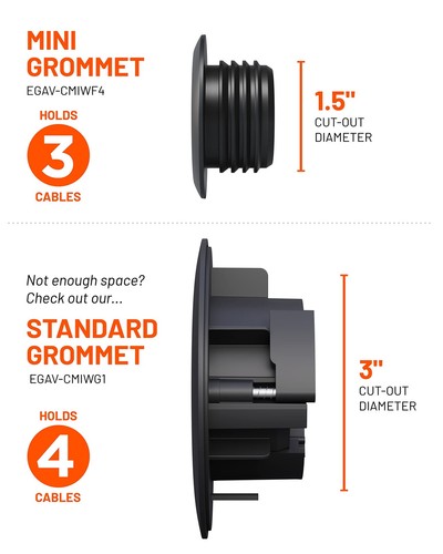 Wall Cable Hiders for Cable Management - 2.25" Mini Cord Hider Conceals 3 Low... - 第 8/9 張圖片