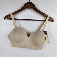 Truekind 10210 Women's Small Supportive Comfort Wireless Shaping Bra Beige NWT